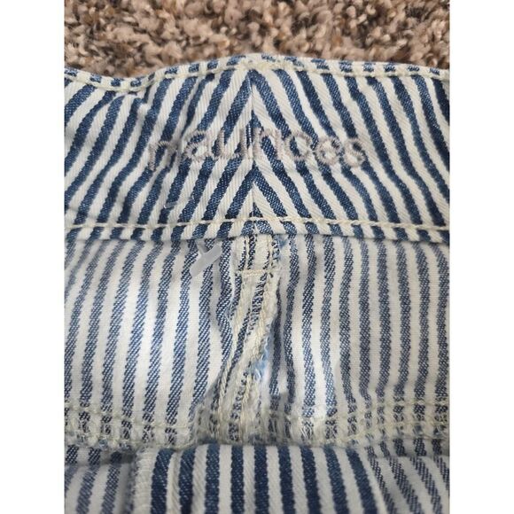 Maurices Striped Denim Mini Skirt Size 6 Coastal Cowgirl Stretch Summer French - Picture 3 of 7